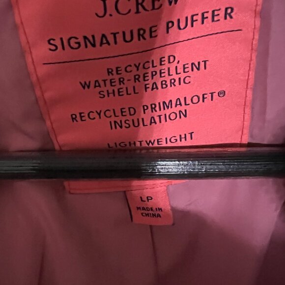 J.Crew Signature Puffer jacket in olive green large petite - Picture 3 of 3